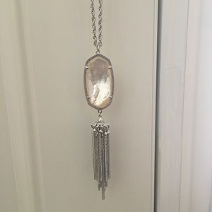 Kendra Scott Rayne necklace in silver and Ivory